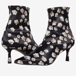 Senso Satin Ankle Boots Popcorn Print 7